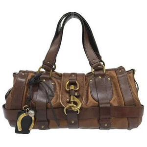 Chloe Kerala Handbag Leather Bronze Brown